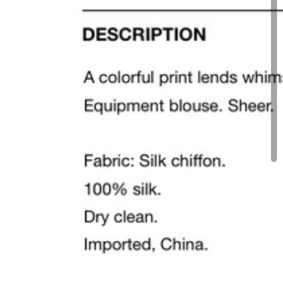 Sold out: Equipment Daddy Button Blouse Feather Print - Picture 4 of 7